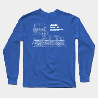 AUSTIN MAXI - blueprint brochure Long Sleeve T-Shirt